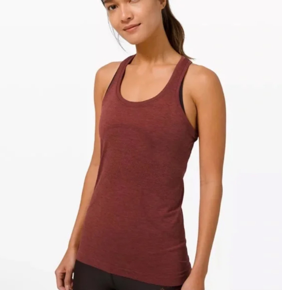 Lululemon Run Swiftly Tech Racerback Tank Size 6 Red(dish)
